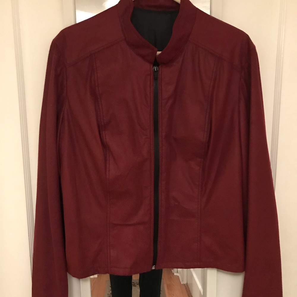 Fully lined zip front jacket